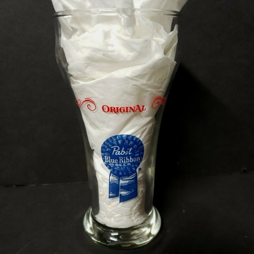  Original Pabst Blue Ribbon Pilsner Beer Glass Bell Top 10 oz. Excellent Pre-Own - Picture 1 of 12