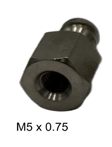5PCS Metal Female Luer Lock Connector to Female Thread M5,M6,M8,BSPP 1/8", 1/4" - Picture 4 of 8