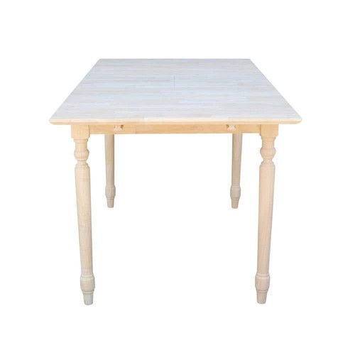 International Concepts Dining Table Rectangle Wood Unfinished Solid Hardwood - Picture 2 of 6
