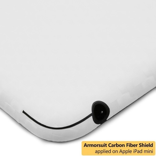 ArmorSuit Apple iPad 4 (4G LTE) Screen Protector + White Carbon Fiber Skin USA - Picture 5 of 11