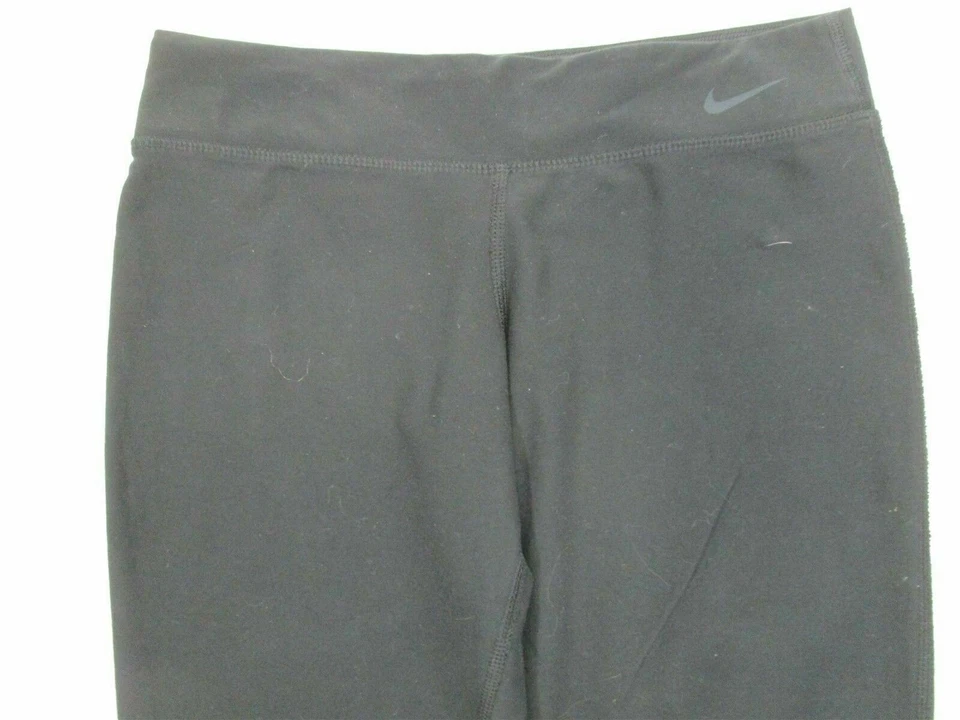 NIKE Niñas Jóvenes Talla M Atlético Correr Dri-Fit Negro Yoga Capris Foto 2 de 4