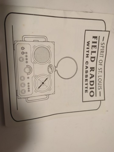 Spirit of St Louis Field Radio W/ Cassette Player Collector In Box Tested - Picture 16 of 16