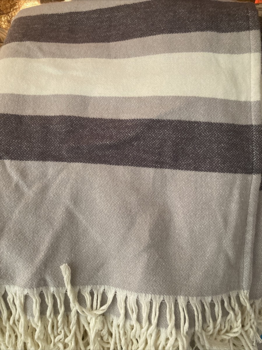 Texteis Penedo Oversized Throw Blanket Made Portugal 54 X64 Cotton Blend