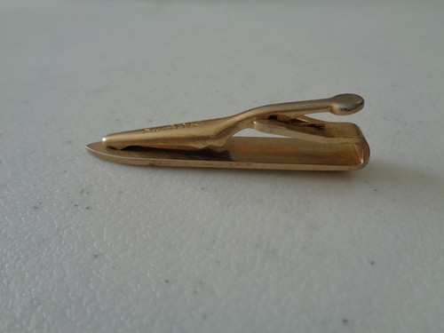 Cierre de clip de barra de corbata vintage firmado por SWANK B3 - Imagen 4 de 5