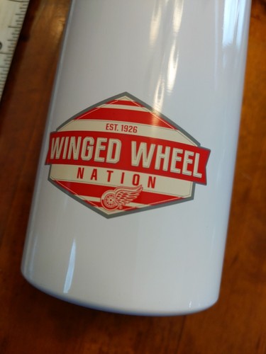 Detroit Red Wings Winged Wheel Nation 21.4 oz water bottle metal - Picture 2 of 4