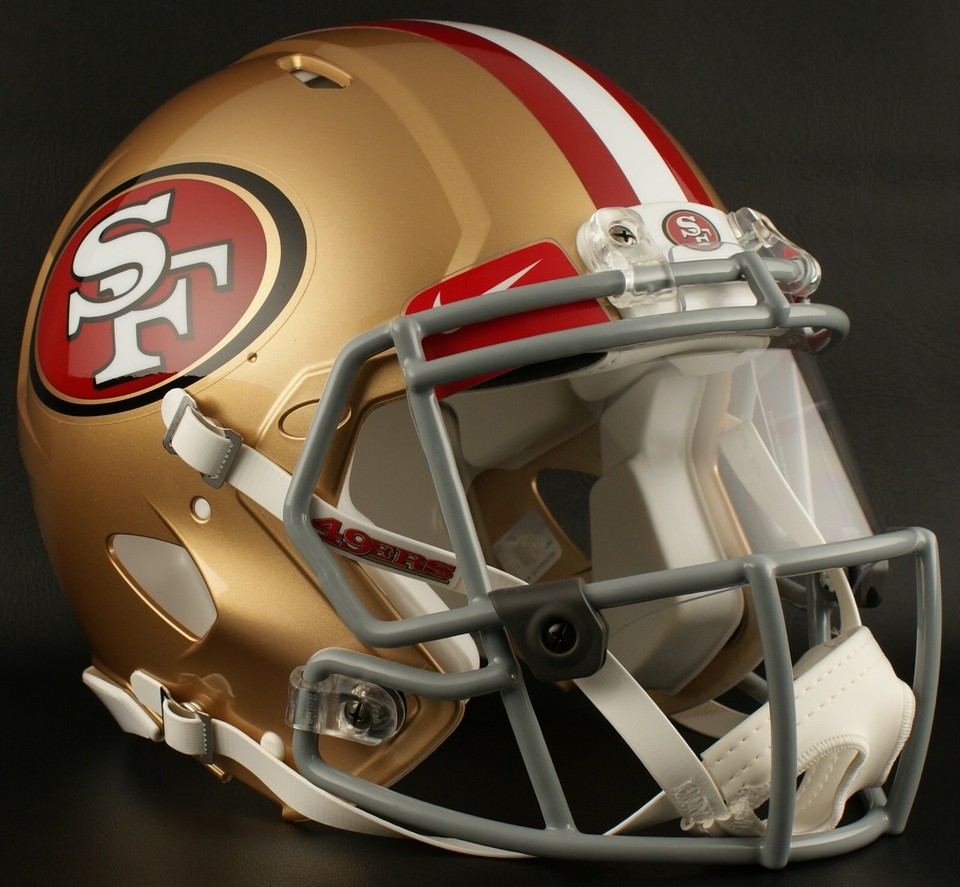 ***CUSTOM*** SAN FRANCISCO 49ers Full Size NFL Riddell SPEED Football ...