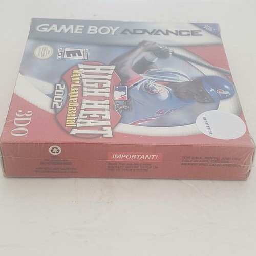 High Heat Major League Baseball 2002 Nintendo Game Boy Advance 2001 New Sealed - Picture 5 of 8