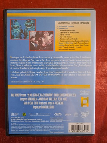 DVD 20.000 LEGUAS DE VIAJE SUBMARINO KIRK DOUGLAS - ENVIO CERTIFICADO INCLUIDO - Bild 2 von 2