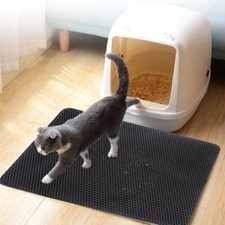 Cat Litter Mat Double Layer Design Multiple Sizes Trapping Kitty Pet Waterproof