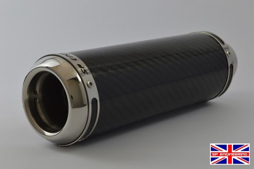 Yamaha YZF R6 Auspuff SP Engineering Kohlefaser Stubby gewölbt GP 1998-2002 - Bild 4 von 9