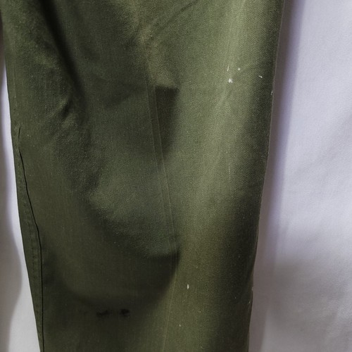 1950s/60s Vintage Trousers OG-107 Sateen 34x29 Type 1 Pants Korean War Patch - Picture 12 of 14