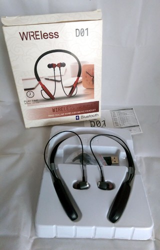 Auriculares inalámbricos Bluetooth con banda para el cuello para música Auriculares deportivos - Imagen 11 de 14