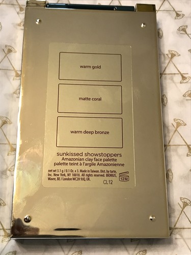 Tarte Amazonian Clay Face Palette - Showstoppers Sunkissed - Nuovo e senza scatola - Foto 2 di 2