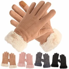 Windproof Thermal Heat Gloves Touchscreen Winter Warm Women Men Mittens Khaki