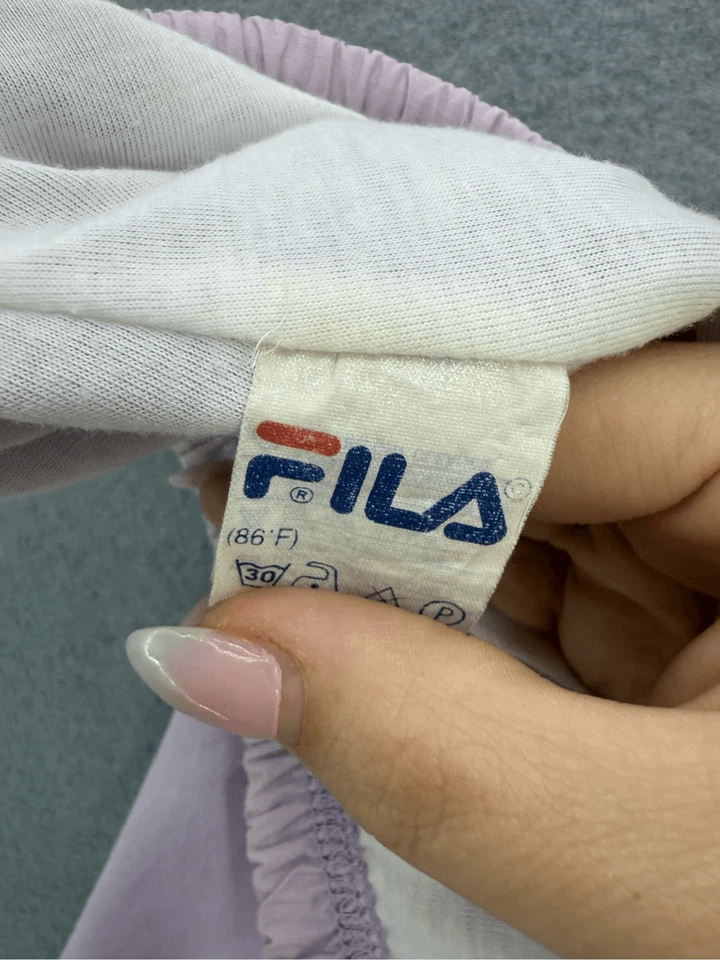 Pantalones de chándal vintage FILA lavanda hechos en Italia talla 14 Foto 4 de 4