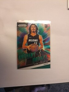 2023-24 Panini Prizm - Instant Impact Green Prizm #23 Jaime Jaquez Jr. (RC)
