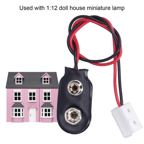 Hot 1/12 Puppenhaus Miniatur 12V Lampe Licht Stromversorgung Anschlussleitung Dr - Bild 8 von 22