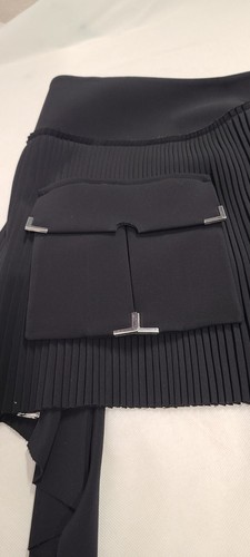 Minifalda asimétrica plisada con bolsillo cargo ANTHONY VACCARELLO para mujer talla FR 40 - Imagen 12 de 15