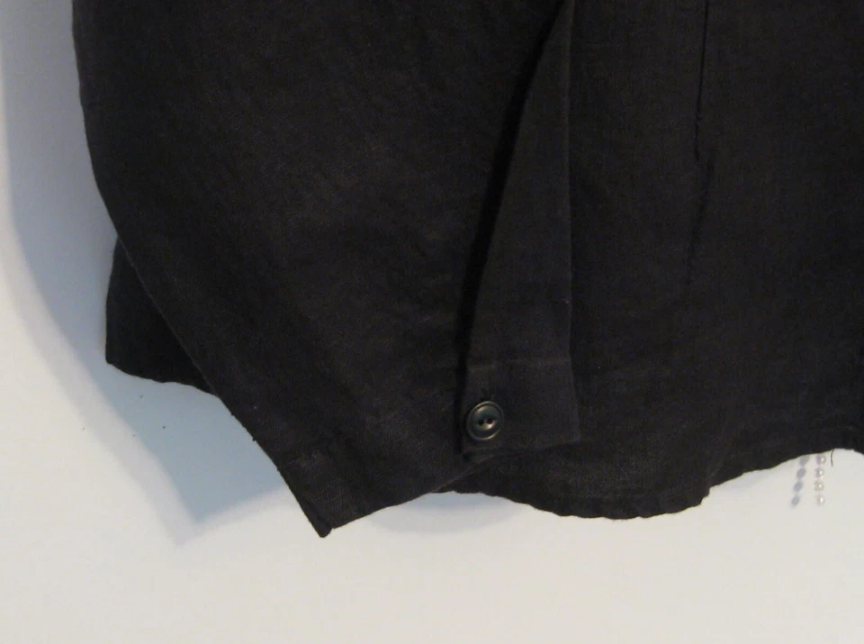 FLAX LINEN Stepping Up Jacket fitted blouse Colors! FLAX Medium fits Large - Image 4 of 4