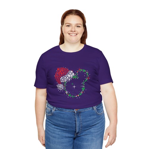 DISNEY CHRISTMAS EARS Disney Family Mickey Minnie Mouse Ears World Unisex Tee - Picture 153 of 169