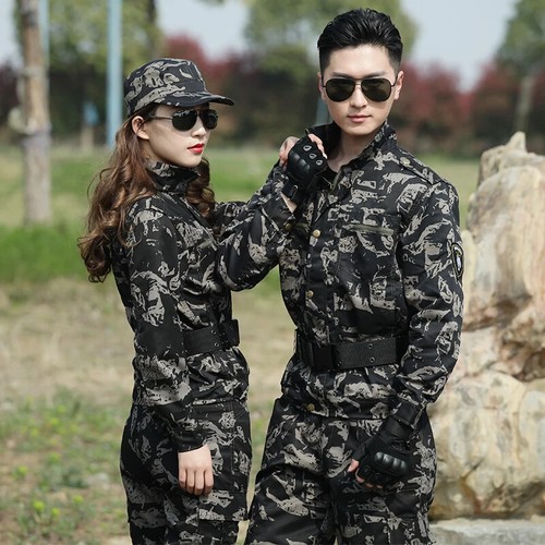 Combat Tactical Jacket Set Men Black Uniform Combat Suit Hunting Training Suit - Picture 13 of 31
