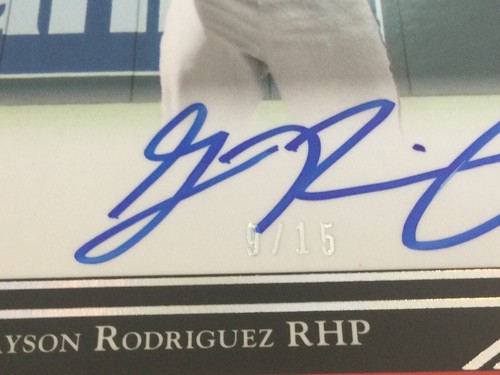 2018 Leaf Ultimate Draft Grayson Rodriguez Rc Auto /15 Baltimore Orioles - Bild 2 von 3