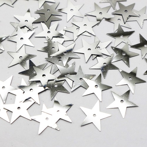 Lentejuelas sueltas estrella plana 2000 14 mm costura artesanía boda - Imagen 1 de 8