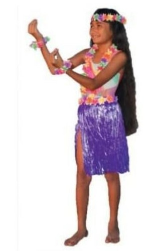 Hula Set - Hawaiian - Polynesian - Child Size - 2 Colors - Picture 1 of 4