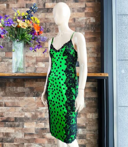 Dolce & Gabbana Authentic 2010 Vintage Silk Dress with Lace Unworn 42 IT