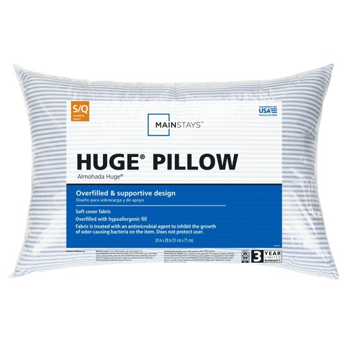 (2 pack) Mainstays Huge Overfilled Bed Pillow, Standard/Queen Free Shipping - Picture 2 of 5