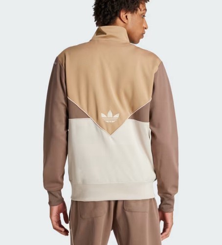 Adidas Originals Men’s ADICOLOR CUTLINE TRACK TOP IU2365 Beige Size L New - 第 2/7 張圖片