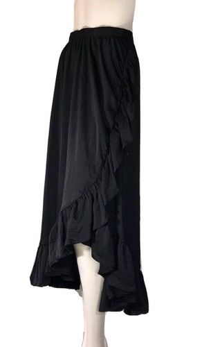 🌻 ATMOS+HERE SIZE 8 Au  BLACK RUFFLE MIDI SKIRT - Bild 3 von 11