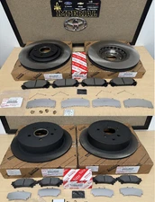 2011-2020 TOYOTA SIENNA OEM GENUINE FRONT & REAR ROTORS, TCMC PADS & SHIMS