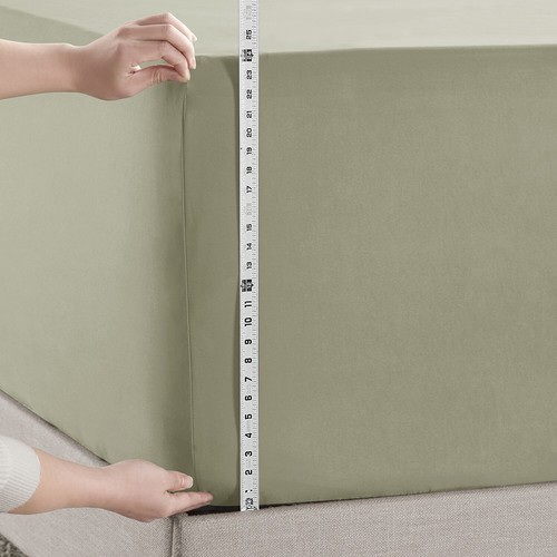 18"-21" Extra Deep Pocket Fitted Sheet by Nymbus Elastic Corner Straps Bed Sheet - 第 108/211 張圖片