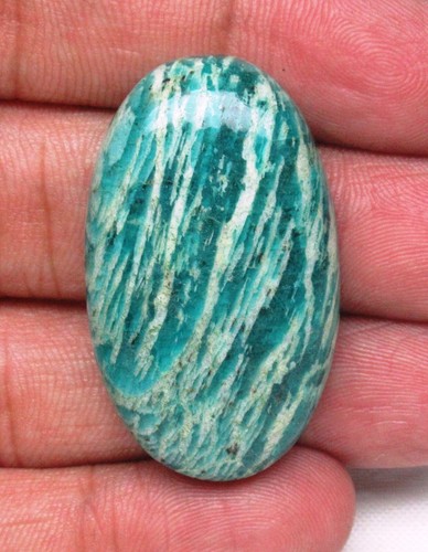 Natural Amazonite Cabochon Loose Semi Precious Flat Back Gemstone J 8722 - Picture 11 of 26