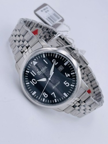 Orologio Mondia Italy 1946 Aviator Militare Mi780ACK/220 Scontatissimo Nuovo - Imagen 4 de 8