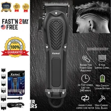 Kemei Professional Hair Clippers Cordless Trimmer Beard Cutting Machine Barber