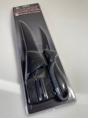 IMAX Edelstahl Filitiermesser + Keramik Schärfer Fischmesser mit Messerschärfer - Bild 2 von 3