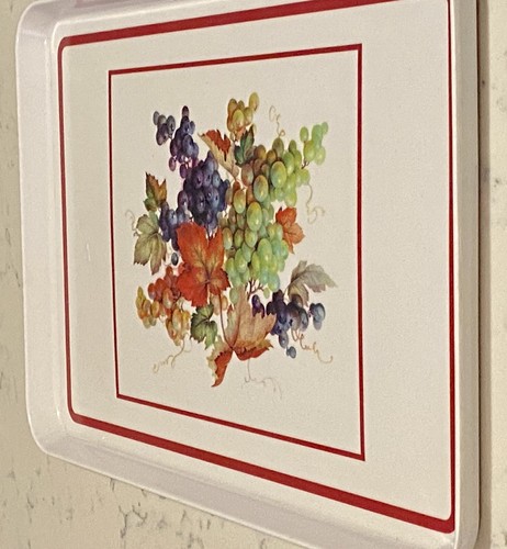Pimpernel Melamine Tray, “Grape Clusters”, 13” x 9”, USA - Picture 2 of 6