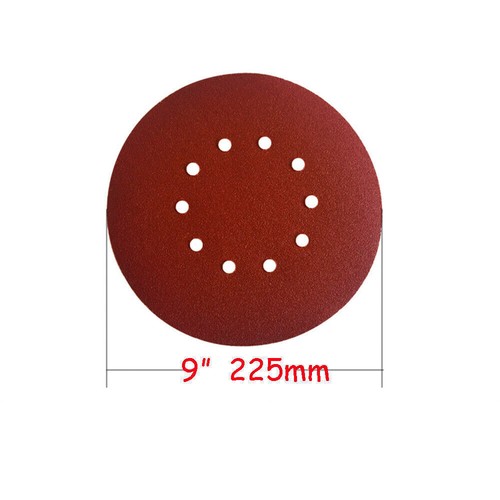 25/40x 9" 225mm Plaster Sanding Discs Pad Hook Loop Drywall 40 60 80 180 Grit AU - Picture 4 of 6