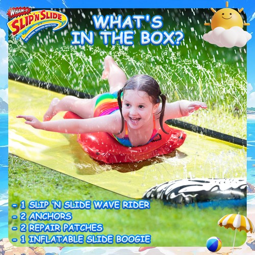 Wham-O Slip N Slide Wave Rider 18ft with Boogie Summer Outdoor toy Kid 5-12years - Picture 3 of 7