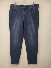 STYLE & CO WOMEN'S JEANS BLUE SIZE 14 DENIM STRAIGHT STRETCH PANTS CASUAL