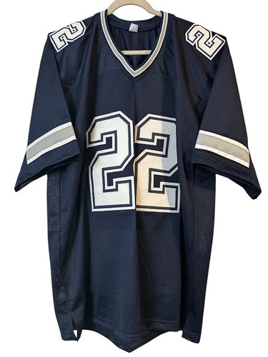 Camiseta deportiva firmada por Emmitt Smith personalizada para carreras destacadas (Beckett) - Imagen 3 de 3