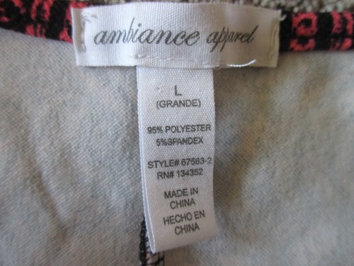 AMBIANCE Women Burnt Orange/Black Pullover Dress Size Large, Stretch, VGC - Picture 2 of 7