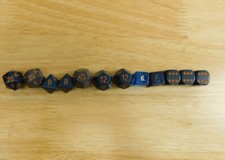 Chessex and Koplow: Blue grey, and blue grey Dice lot #39 (12)