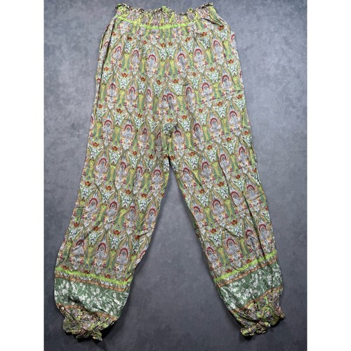 NWT Love Welove Fashion Summer Printed Womens L Elastic High Waist Harem Pants - Picture 12 of 15