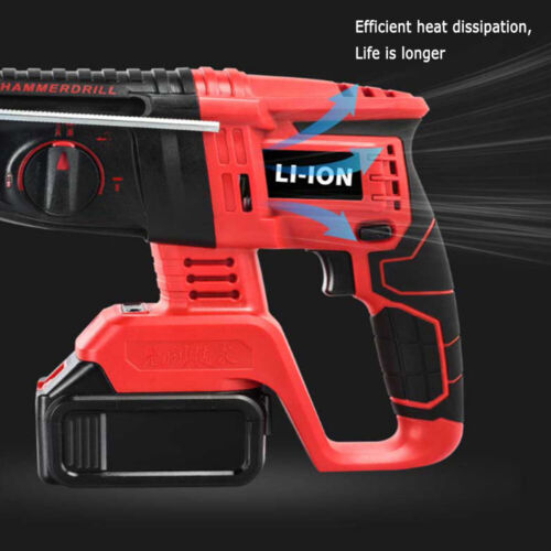 Brushless Electric Impact Hammer Li-ion Cordless Drill w/ 2 Battery & Charger - Picture 13 of 13