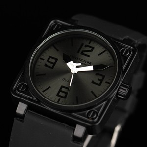 INFANTRY-Mens-Quartz-Wrist-Watch-Analog-Army-Sport-Black-Rubber-Military-Outdoor