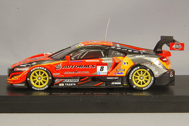 【中古】EBBRO 1/43 45516 SUPER GT500 2017 ARTA NSX-GT No.8[69][240069193571] EBBRO 45516 ARTA NSX-GT SUPER GT GT500 2017 No.8 1/43 Orange