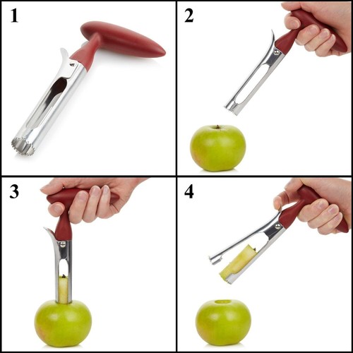 Apfel Entkernungshebel Werkzeug von BRIGHT KITCHEN Edelstahl Birne Obstsamen - Bild 9 von 11